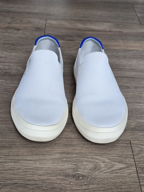 ROTHY\'S White Slip-On Canvas Sneakers (Men Size 9.5 - Fits Like a Size 9 US)
